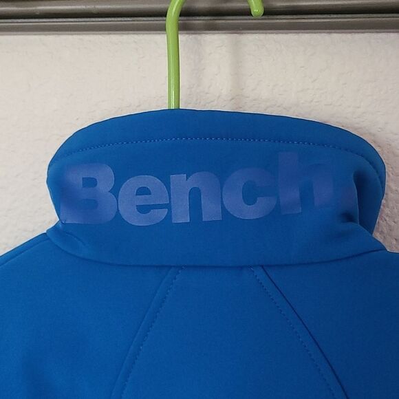 Bench Blue Full Zip Up Jacket XS turtle neck gorpcore casual sporty cozy women's - Picture 5 of 6